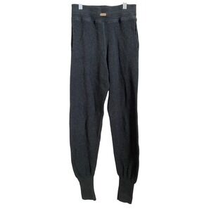 LUNYA Dark Gray Waffle‎ Knit Thermal Lounge Pants Size XS Alpaca Cotton Blend